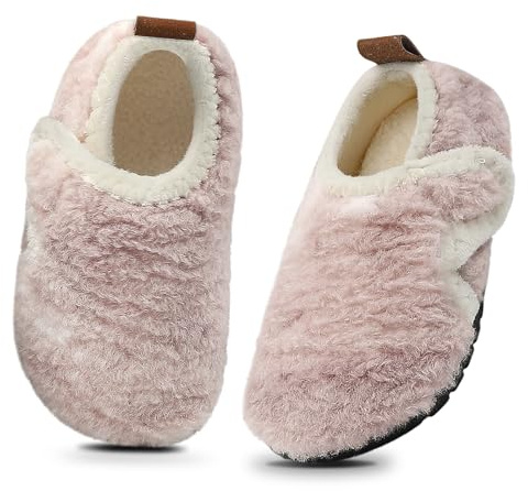 MASOCIO Zapatillas de Estar por Casa para Niñas Niños Invierno Pantuflas de Cálido Peluche Suave Antideslizante Talla 20-36 EU