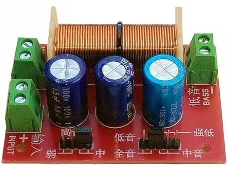 Divisor de frecuencia de altavoces de 400 W con agudos y graves ajustables para un sonido óptimo, gran capacidad, diseño razonable, distribuidor de agudos y graves