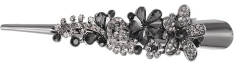 VILLFUL Fermaglio per Chioma Becco D’anatra in Lega Strass, Decorativo e Fissaggio Saldo, per Lavarsi Viso o Viaggiare, Accessorio Elegante per Chioma Lunghi