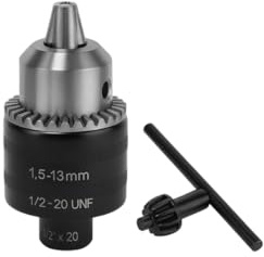 Portabrocas de cremallera 1,5 – 13 mm con casquillo F 1/2 x 20 – Kit completo con llave – Compatible con taladros y columnas – LEMAG SRL