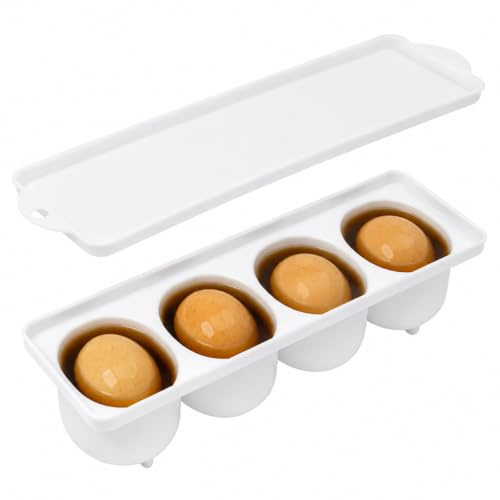 Supvox Eier Aufbewahrungsbox Mit Luftdichtem Verschluss Auslaufsichere EierbehäLter FüR Eingelegte Eier Vielseitiger Eierhalter FüR KüChe Und KüHlschrank Weiß 9.61X2.91X2.36In