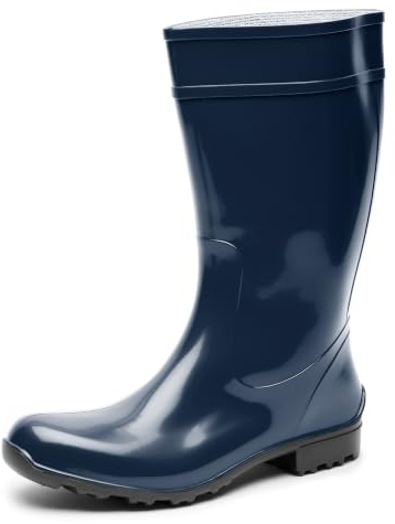 Ladeheid Stivali Pioggia Donna in PVC – Impermeabili, Robusti e Confortevoli, Stivali Gomma Alti Antiscivolo per la Pioggia, Facili da Pulire e Resistenti LA-967