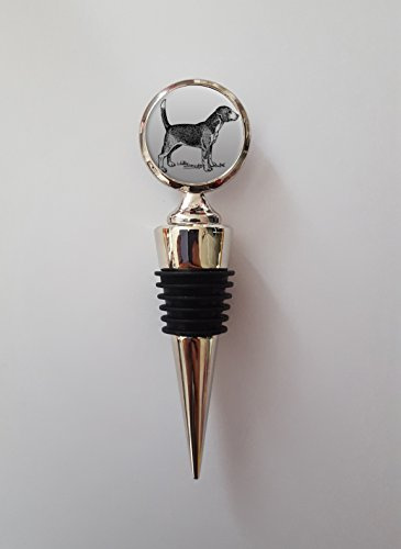 Beagle Dog Polished Metal Wine Bottle Stopper Ideal Birthday Keepsake Gift N643