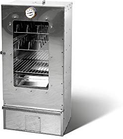 Forno di affumicatura multifunzione in acciaio alluminato con finestra di visualizzazione