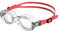 Speedo Unisex Kinder Futura Classic Schwimmbrille | Anti-Beschlag | Wasserdicht Schwimmbrille, Lava Red/Clear, Einheitsgröße