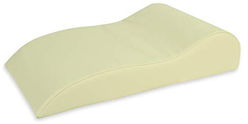 Fränkische Schlafmanufaktur Venenkissen, Beinhochlagerungskissen mit abwaschbarem Kunstlederbezug, 70x40x16cm Ausführung Kaltschaum, Größe Beige