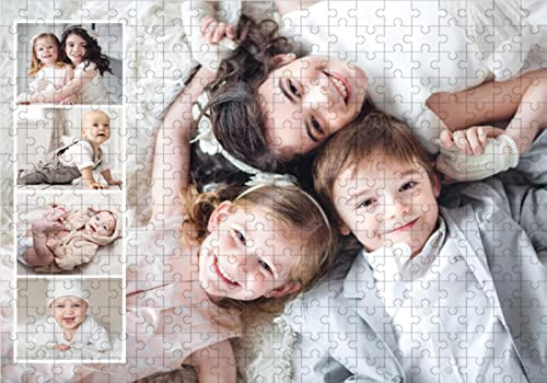 Foto Puzzle Personalisiert 1000 500 300 120 Teile für Erwachsene Jungen Mädchen Holzpuzzle,Puzzle mit eigenem Foto gestalten,ideal als persönliches Fotogeschenk