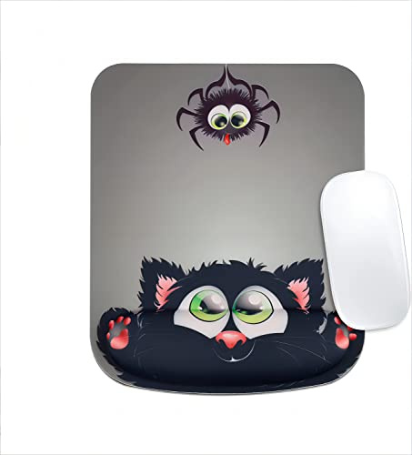 XHLWZR Ergonomisches Mauspad mit Handauflage,Memory-Schaum rutschfeste Gummibasis,Mauspad mit Gelkissen Gaming,Mauspad Ergonomisch Gel, für Offfice, Computer Laptop