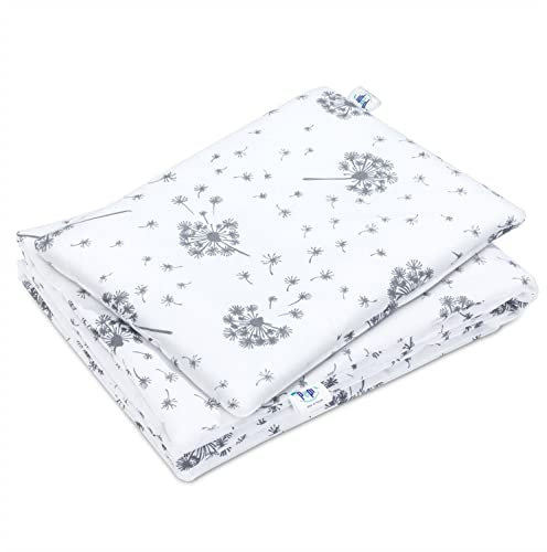 Pepi Baumwolle Kissen und Decken Set 25x35cm und 55x75cm - Allergiker Bettdecke und Kissen Bettenset Kinderdecke - Kinder Decke und Kissen Summer Wind