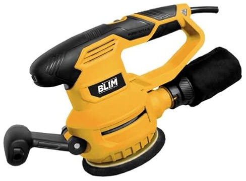 Blim levigatrice rotorbitale 125-150mm - potenza 450w - velocità variabile 6000-12000rpm - sistema di estrazione e reocia - impugnatura
