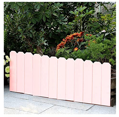 GOCHUSX Freistehende Lattenzaun-Paneele Aus Holz, Garten Einfassung Grenze Outdoor Garten Rasen Landschaft Flexible Dekorative Grenze, 5 Farben (Farbe : Rosa, Größe : 102X50CM(39.78X19.5IN))