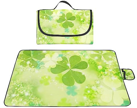 TengYuer Picknickdecke 180x200cm Stranddecke Wasserdicht Sandfrei Isoliert Faltbar Strandmatte mit Tragegriff Outdoor Campingdecke XXL für Camping Parks Strände Picknick Cyan GlüCksgras