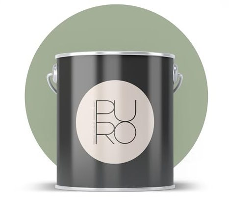 livingwalls PURO C5002 - Pintura de pared con muy alta opacidad, color interior mate de alta calidad, color verde, 1 l