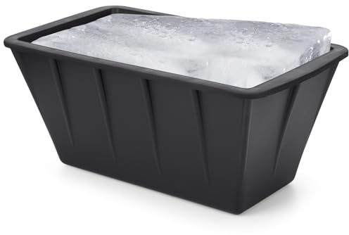 Danlinan Extra Large Ice Block Mold, 8 lbs Ice Cube Mold for Cold Plunge tub, Cooler, Pool, Ice Bath Chiller, 10 x 5.5 x 5.5 Inch Reusable Big Silicone Ice Cube Tray