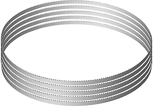 VEVOR Lot de 5 Lames de Scie à Ruban 1650x16x0,56 mm Lame de Scie à Os en Acier au Carbone Résistant Denture Tranchante Accessoire de Rechange pour Scie à Os de Boucher Couper Viande Congelé Os Épais