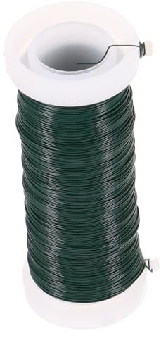 TEHAUX 1rolle Flexible Gartenbindedraht Für Pflanzen Grünes Beschichtetes Drahtband Zum Fixieren Von Pflanzen Für Trellisse Und Stützen Vielseitig Einsetzbar Für Garten Und -projekte