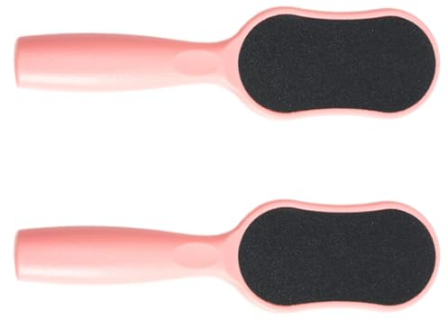 FRCOLOR Limas de Doble Cara para Pies y Manos, Quita Callos y Reduce Durezas, Material Plástico y Papel de Lija, Adecuado para Pedicura Profesional y Spa, Paquete de 2 Unidades