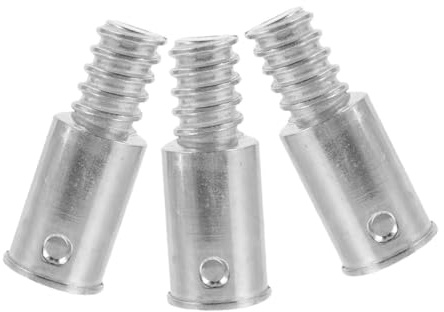 Yardwe 3pcs Threaded Handle Adapter Aluminium Alloy for Broom Replacement Ends Broom Handle Attachment for Painting Extension Poles