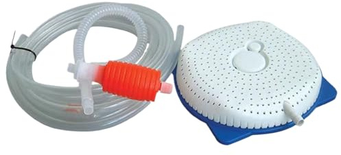 Veesper 1 Pumpe de vidange de Piscine Set, Pompe à Piscine Manuelle Anti-resserrement avec Une Pompe Siphon ABS Submersible à Long tuyable pour la Piscine au-Dessus du Sol