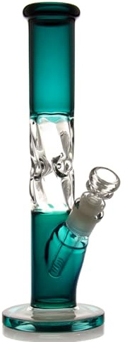 bongbongbong Wasserbongs zum Räuchern von Bong, Pfeifen, Glas, Bong-Schüssel, 14,5 mm mit Räucherpfeife, Zubehör, Glasbongs, 14,5 mm Wasserpfeifen, Schalen mit Bongs, Zubehör (Green Bong pipe)