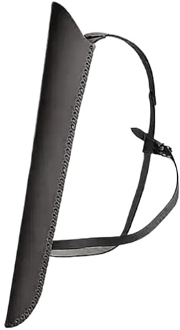 AYWTIUN Köcher für Pfeile Leder Bogenschießen Schulter Rücken Köcher Pfeil Halter Schulter Gürtel Köcher Bogen Pfeil Halter Requisiten für Pfeil und Bogen(Black)