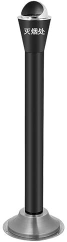 Cendrier Extérieur en Acier Inoxydable avec Couvercle et Clé - Cendrier sur Pied Résistant au Vent et à la Pluie - Modèle Verrouillable pour Terrasse, Jardin, Maison et Bureau