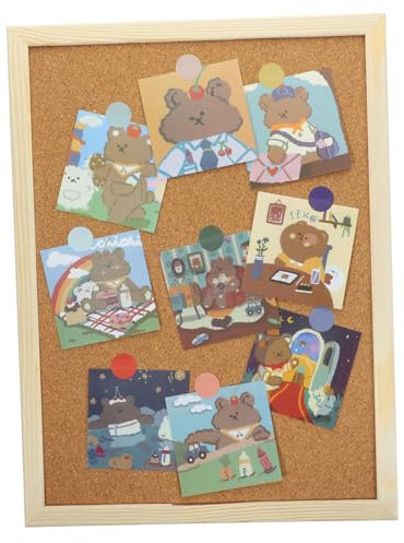 SECFOU 1satz Kork-pinnwand Für Büro Und Zuhause Dekorative Memotafel Mit Nägeln Für Fotos Und Notizen Vielseitig Einsetzbar Zur Wandgestaltung