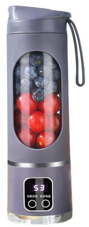 Portable Blender, USB Rechargeable Smoothie Mini Blender, Personal Juicer,Juicer Citrus Lemon Vegetable Fruit Squeezer Cooking Machine for Smoothies, Protein Shakes, Blends Ice, Frozen Fruit