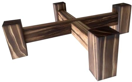 Abaodam Portavasi in Legno per di Espositore per Piante Portabonsai Portapiante da Struttura Design Compatto e per Balconi e Davanzali