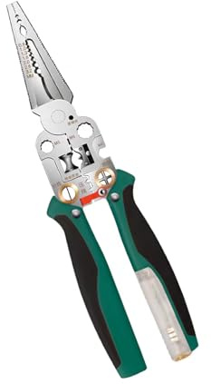 Pince à dénuder pour électricien avec détection de tension, design léger, durable, bords coupants en acier, outil de dénudage de fil d'acier