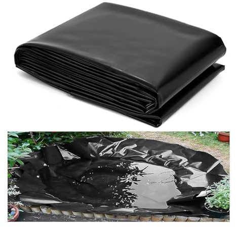 Fodera per laghetto in HDPE da 0,36 mm, impermeabile e morbida, per stagni koi, cascate da giardino e piccoli stagni per pesci, resistente ai raggi UV, multi-dimensione (3 x 30 m)