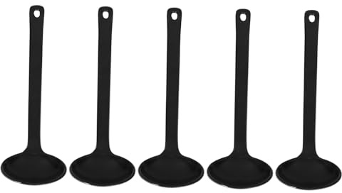 Gatuida Para Hot Pot Estilo Japonés Textura De Caparazón De Tortuga, Tamaño Estándar, Color Negro, Material Resistente, Aptas Para Hogar y Restaurante, Juego De 5 Piezas