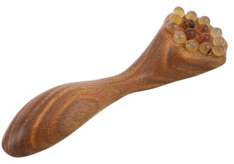 HONITANO Gesichtsschönheitsgerät Massagegerät Tragbares Gesichtsmassagebastgerät Hautpflege Applikator Gua Sha Massage Werkzeug Warm Relax Eye Massager Augenschönheitsinstrument Coffee