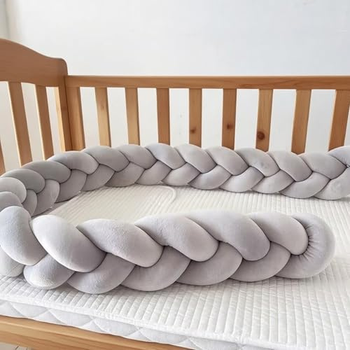 PTKG Deko Kuschelkissen DreisträNgig Geflochtene Knoten Zierkissen Superdicker Antikollisions Teppich Kopfschutz Thick Soft Breathable Cushion Side Cushion,G3,150CM