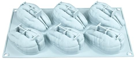 Stampo in silicone WMFASBAG, forma a forma di noce con 6 cavità per cioccolato, gelato, dessert, torta, mousse e pudding, ideali per creazioni fatte in casa