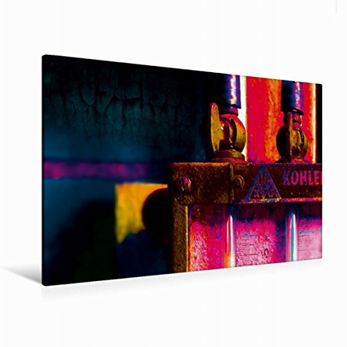 Premium Textil-Leinwand 120 x 80 cm Querformat Premium Textil-Leinwand 120 cm x 80 cm quer Ein Motiv aus dem Kalender AUSSER BETRIEB - Industriekultur mit PopArt-Einflüssen | Wandbild, HD-Bild auf Kei