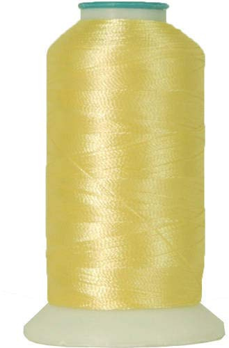 Threadart Polyester-Maschinenstickgarn an der Spule, Nr. 152, Zitrone, 1000 m, 40 W, Hunderte von Farboptionen