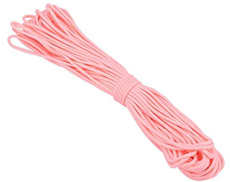 Zerone 100FT/30.48M 9 Strands Outdoor Survival Rope Parachute Cord Bracelet 550lb Luminous Glow in the Dark Tear-proof Camping Hiking Rope in Pink,Emergency