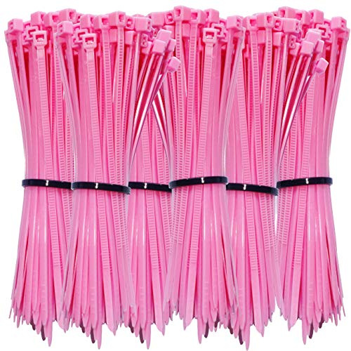 O&W Security, Cable Ties, Durable, Strong, UV Resistant, Pink, 330 Pack, 100 x 2.5 mm, 8.2 kg