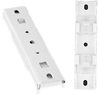 Jos & Haz Soporte de Techo Doble para rieles de Cortina (6 Piezas) -Soporte para rieles de Cortina