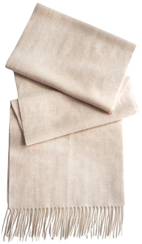 Style & Republic Kaschmirschal für Unisex - Schal aus 100% Kaschmirgewebe, kuschelig und warm, 180cms (Cream)