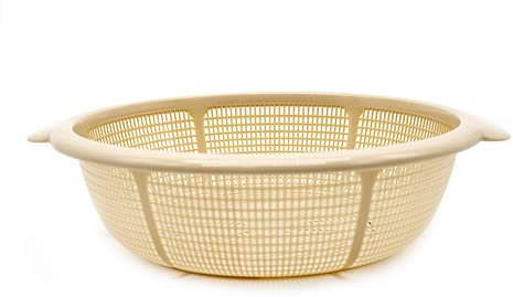 CABLEPELADO Escurridor de Verduras y Pasta, Colador de Cocina Con Drenaje, Diámetro Superior 31 cm, Plástico Libre de BPA, Apto Para Lavavajillas, Verde