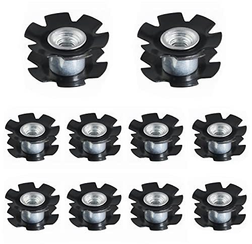ZZLZX Star Nut 10 Stück Sternmutter MTB Rennrad Headset Sternmutter für Gabel 1-1/8 Zoll (28,6 mm)