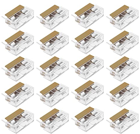 20 PCB-Sicherungshalter mit 20 transparenten Abdeckungen, 250 V, 6 A, 5 x 20 mm, PCB-Sicherung, Panel, Halterung, 23,5 mm, kein Pin