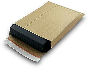 100 Stück Versandtaschen aus Vollpappe 353x250x0-50 mm Versandverpackung in Din A4 Versandbeutel Versandtasche für den Warenversand!