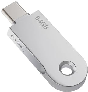 Orbitkey USB-C | Tumenhet med snabböverföringschip | slimmad profil kompatibel nyckelorganisatör och nyckelring