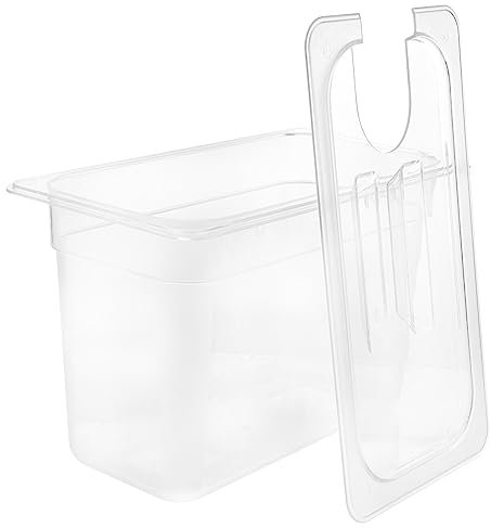 Kichvoe Récipients Sous Vide Avec Couvercle Pots Sous Vide Récipient Pour Mijoteuse Récipients De Cuisson Compatibles Avec Les Cuisinières Sous Vide Instantanées 6L