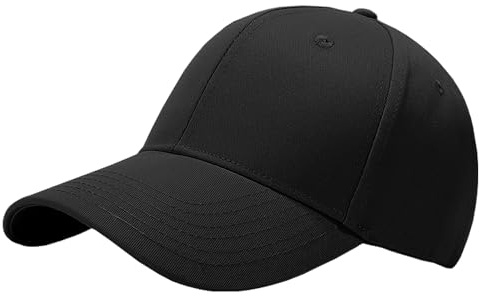 Taeku Gorra de Béisbol, Unisex Adultos Simple Snapbacks Deportes Casual Deportivo Sombrero Ajustable Protección Solar Golf Visera Snapback Hat (Negro)