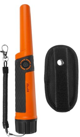 Maclean MCE120N Wasserdichter Metalldetektor, 360-Grad-Detektion, Pinpointer, Wasserdichtigkeit: bis zu 3 Meter, Vibrations- und Tonsignalisierung, Handgelenkschlaufe und Holster