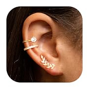 ORAZIO 3Pcs Ear Cuff Orecchini Donna Orecchini Senza Buco Donna Polsini Earcuffs Oro Orecchini Clip Cartilagine Earcuffs Orecchini Finti Donna Regolabile Orecchini Gioielli